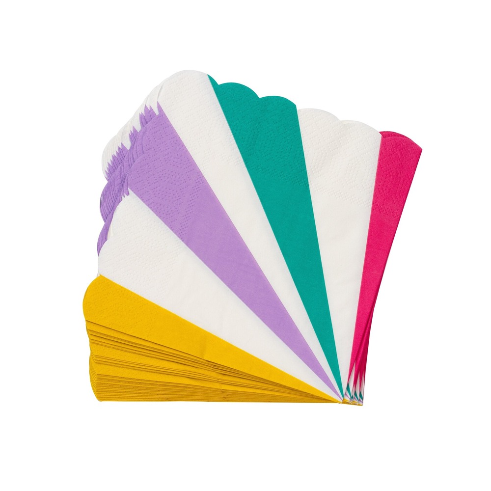 Karusell Servietter Pastel - 20 stk (33 x 33 cm) | Pastel Servietter - Temashop