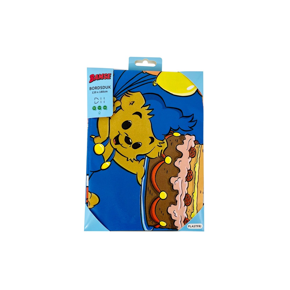 Bamse Dug Blå - 1 stk (120 x 180 cm) | Bjørn Duge - Temashop