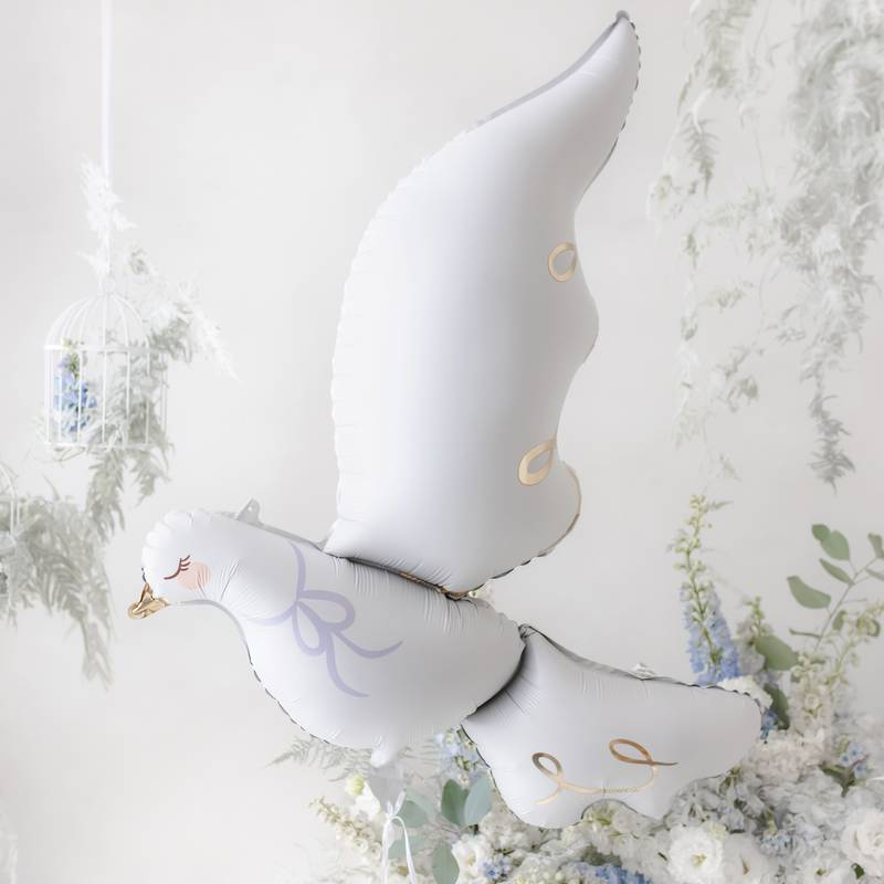 Due Folieballon Hvid