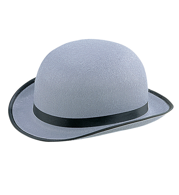 Bowlerhat Grå | 20'erne Gangster Hat / Hue / Hjelm - Hovedtilbehør - Temashop