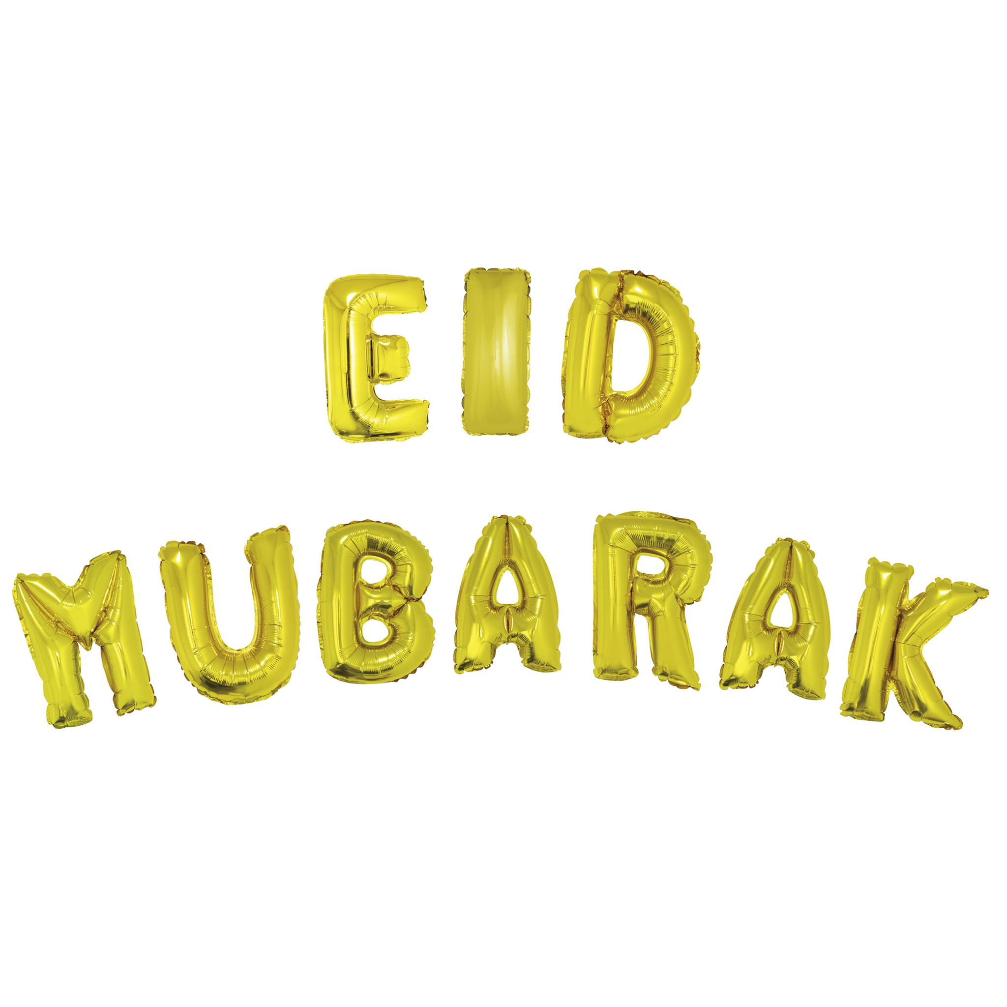Eid Mubarak Folieballoner Guld