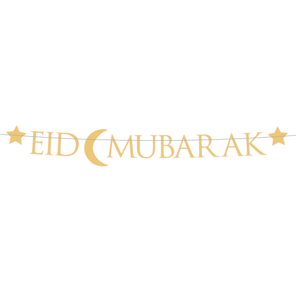Eid Mubarak Guirlande Guld