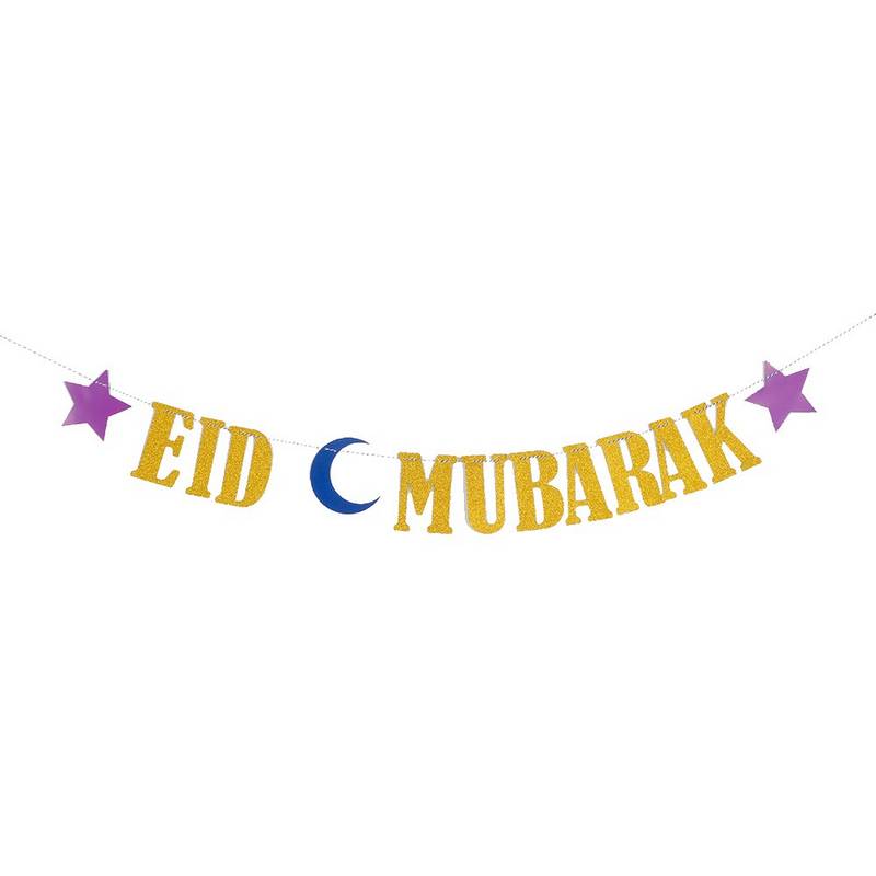 Eid Mubarak Guirlande Guld
