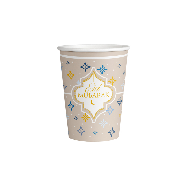 Eid Ramadan Papkrus - 8 stk (250 ml) | Eid Krus - Temashop