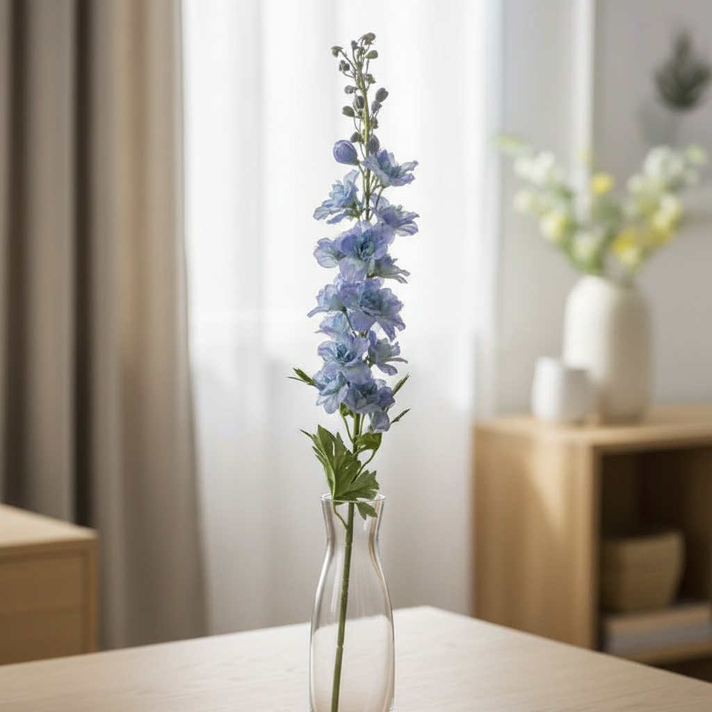 Kunstig Ridderspore Blomst Blå