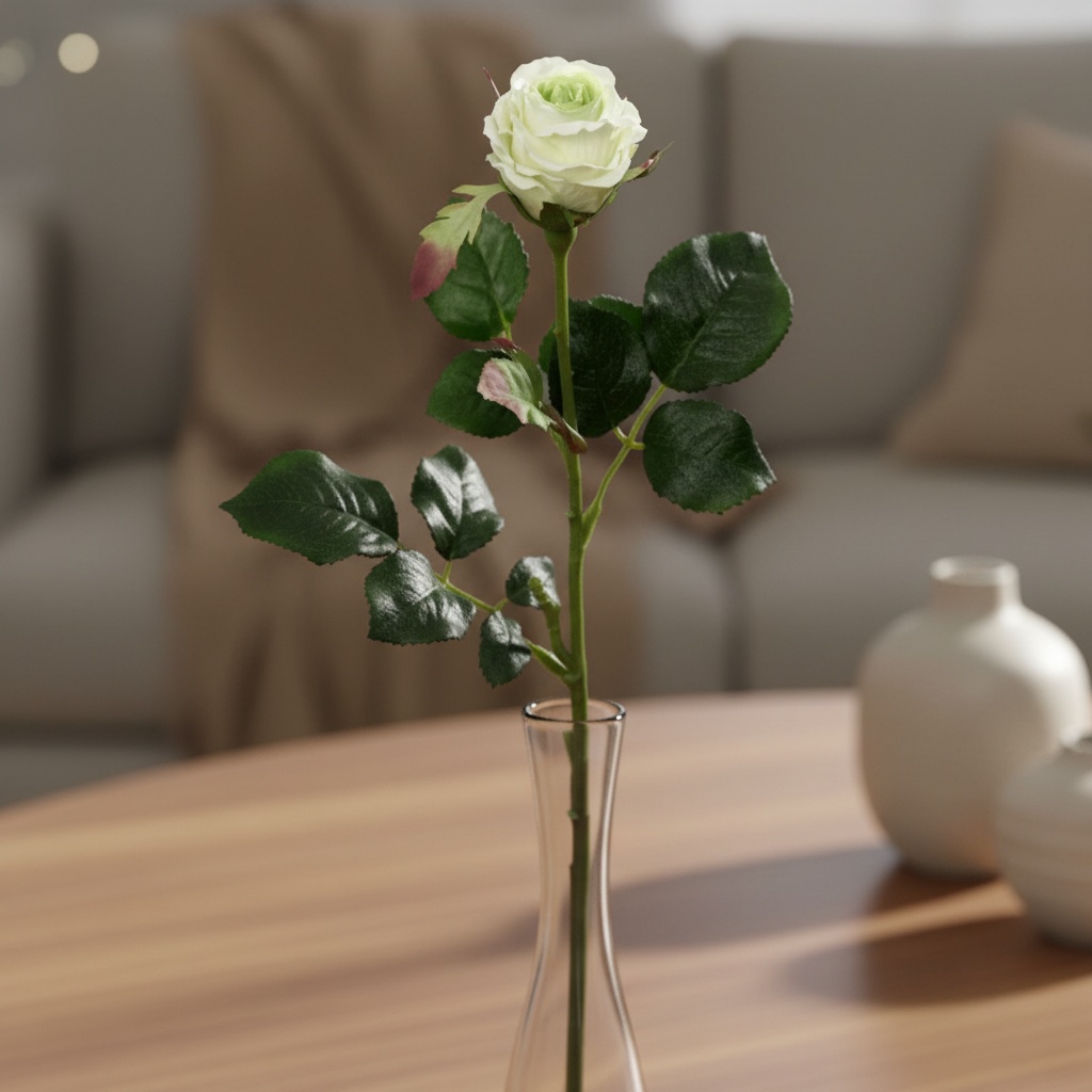 Kunstig Elena Rose Cremegrøn