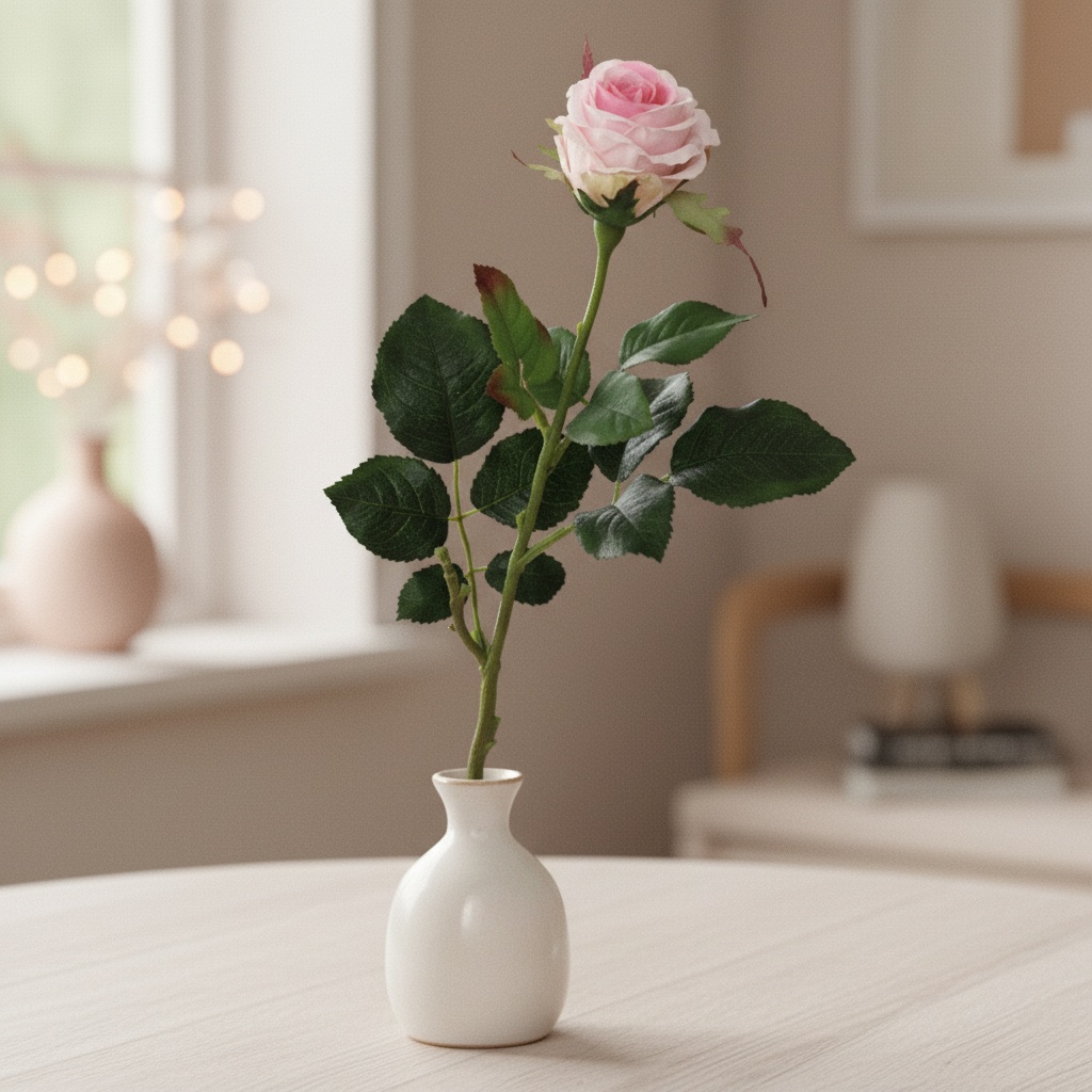 Kunstig Elena Rose Lyserød