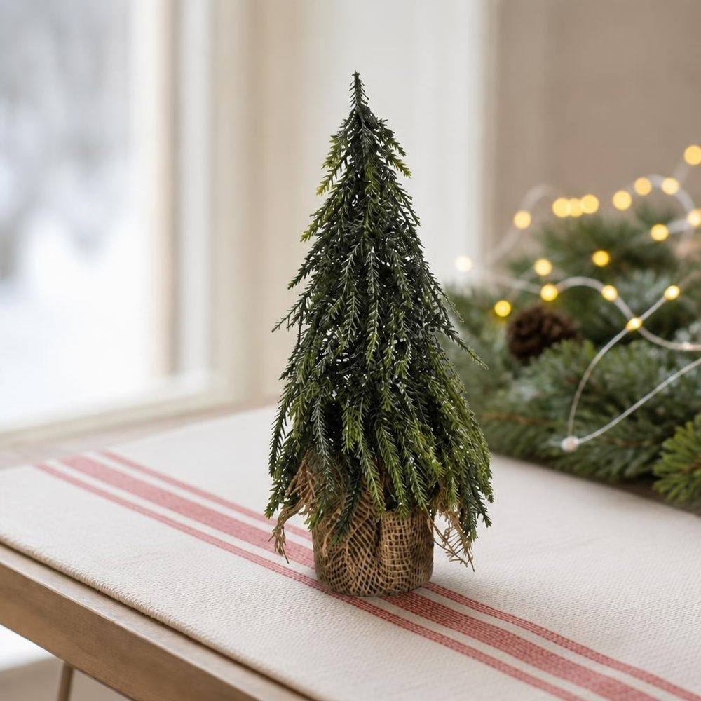 Jute Juletræ - 1 stk | Juletræ Julepynt - Temashop