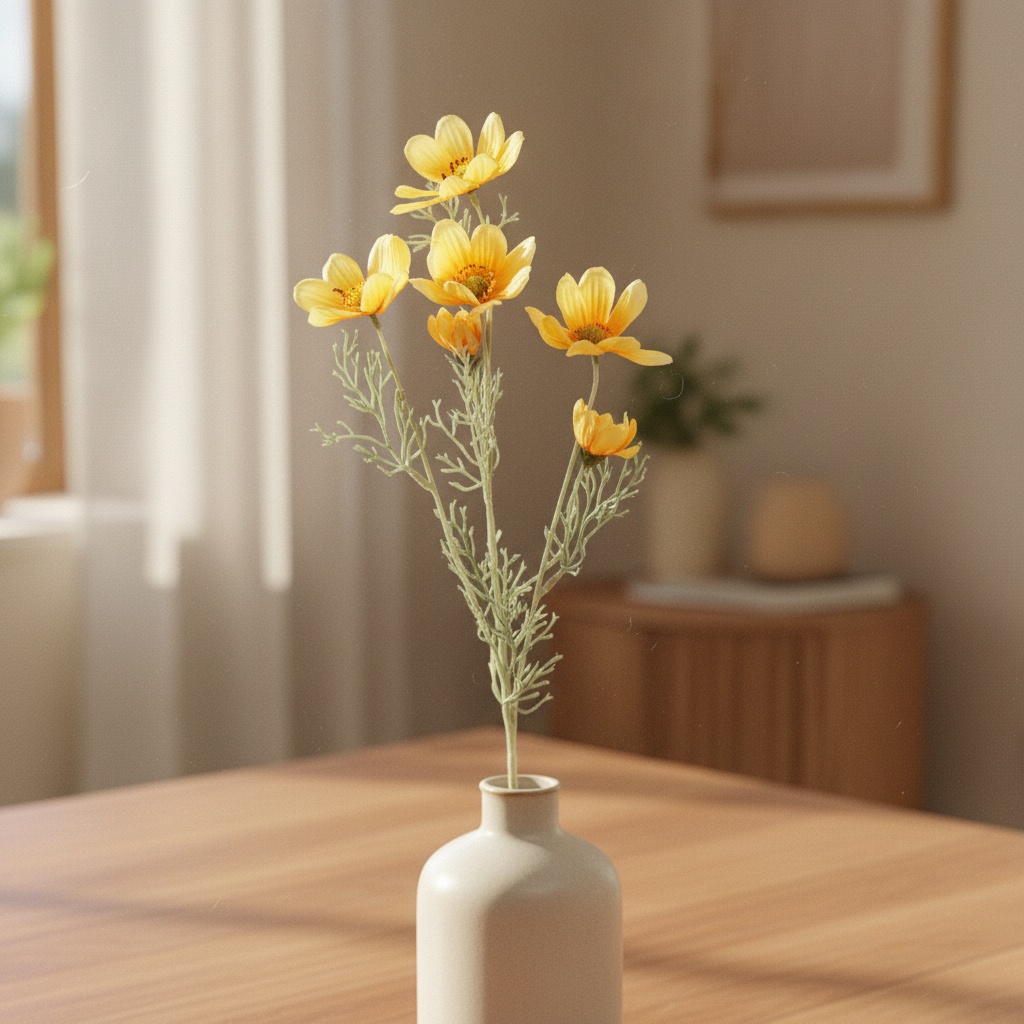 Kunstig Cosmosblomst Gul