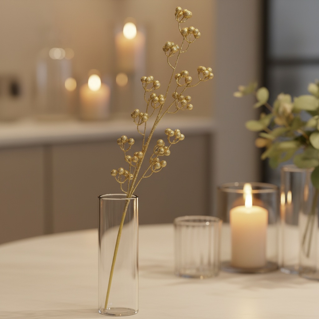 Kunstig Bærstængel Guld