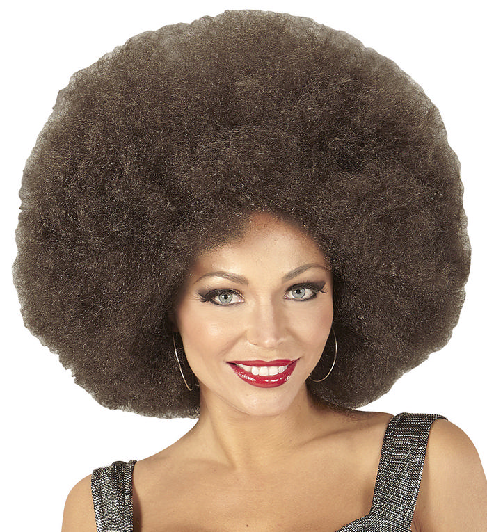 Enorm Stor Afro Mokka | 70'erne Disco Paryk - Hovedtilbehør - Temashop