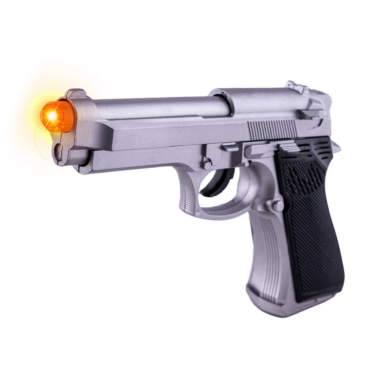 Pistol Med Lyd & Lys | Politi Våben - Kropstilbehør - Temashop