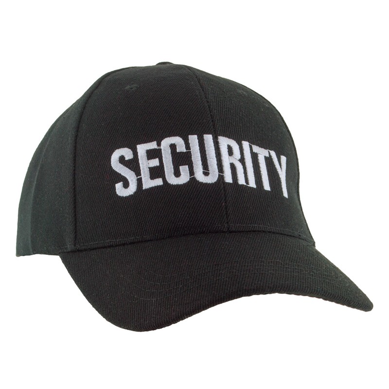Security Kasket Sort (20 x 29 x 13 cm) | Politi Hat / Hue / Hjelm - Hovedtilbehør - Temashop