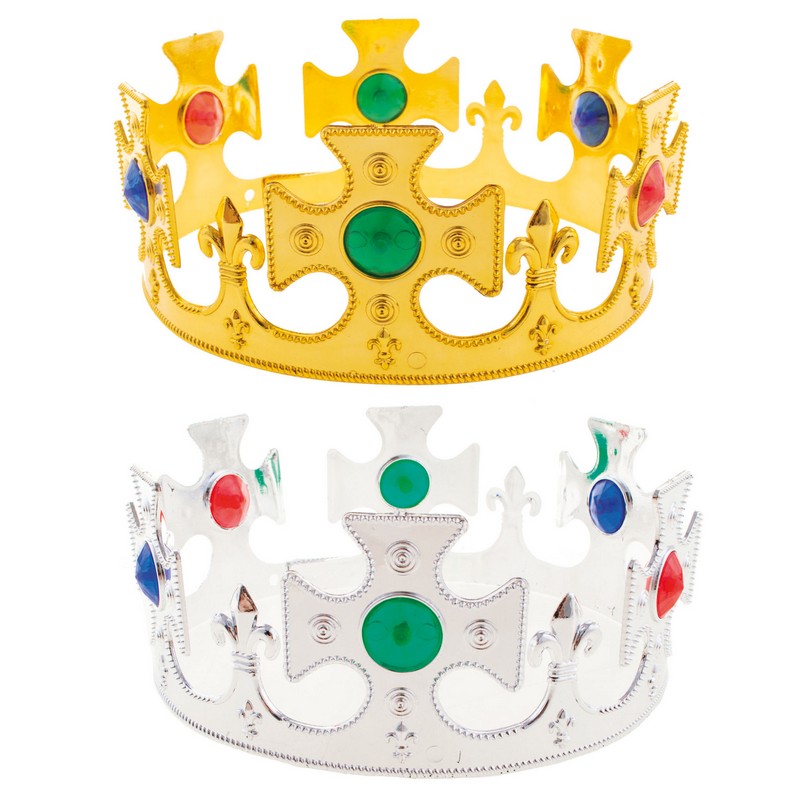 Kongekrone Guld (58 x 1 x 7,5 cm) | Konge Tiara - Smykker - Temashop