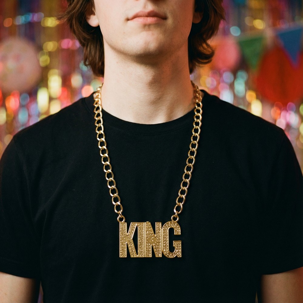 King Halskæde Guld (75 cm) | Konge Halskæder - Smykker - Temashop