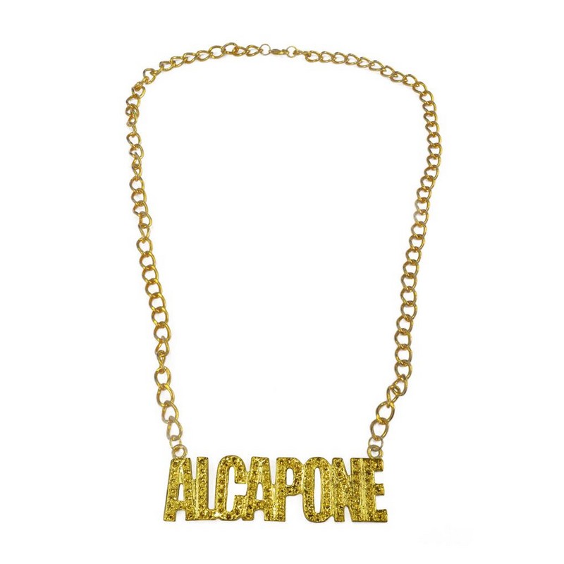 Al Capone Gangster Halskæde Guld | 20'erne Gangster Halskæder - Smykker - Temashop
