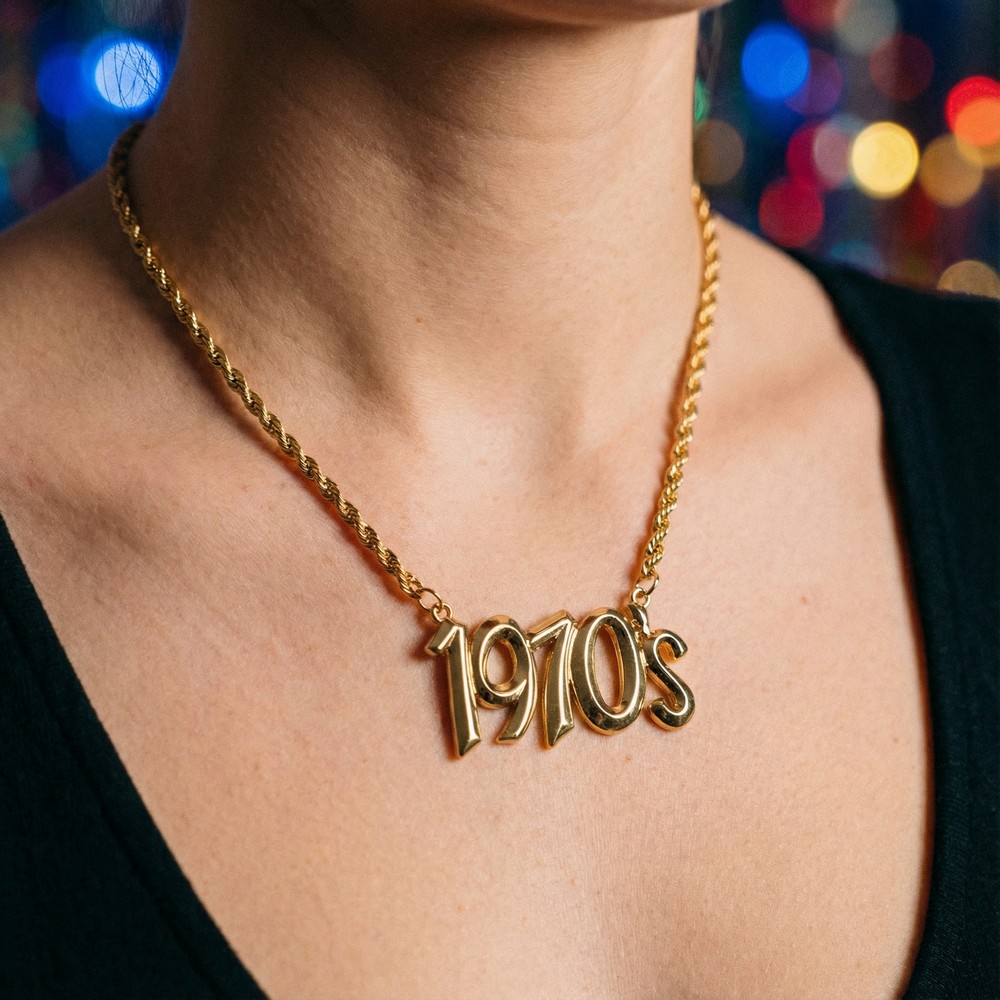 1970's Halskæde Guld | 70'erne Disco Halskæder - Smykker - Temashop