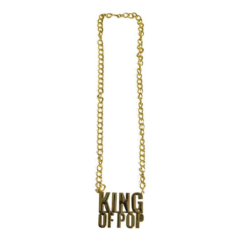 King of Pop Halskæde Guld | Michael Jackson Halskæder - Smykker - Temashop