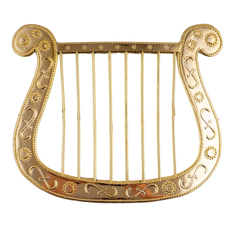 Engleharpe Guld (27,5 x 0,3 x 23 cm) | Engle Musikinstrument - Kropstilbehør - Temashop