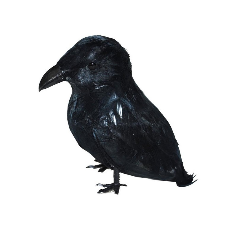 Ravn Dekoration Sort 9 cm