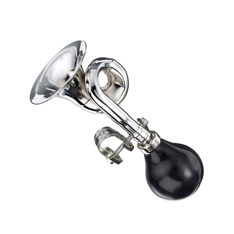 Metal Cykelhorn Sølv (16 cm) | Klovn Cykeludstyr - Legetøj - Temashop
