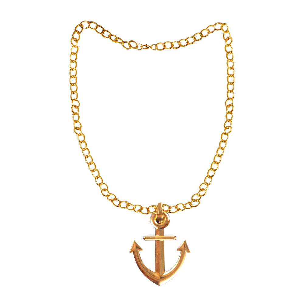 Anker Halskæde Guld (60 cm) | Maritimt Halskæder - Smykker - Temashop