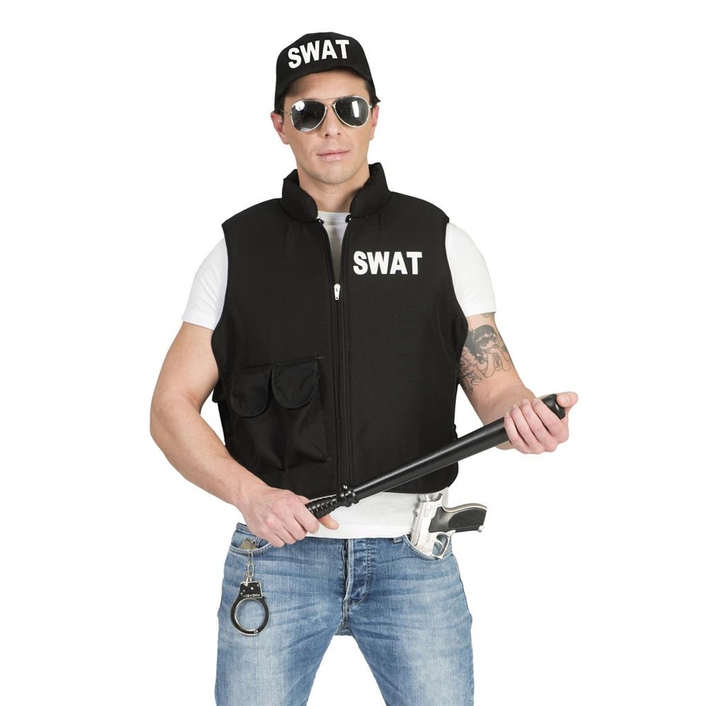 SWAT Vest | Politi Overdel - Beklædning - Temashop