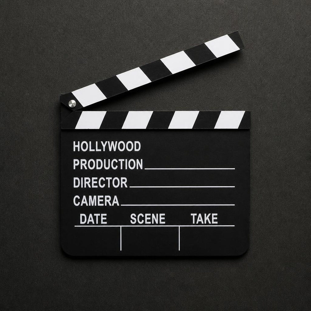 Hollywood Klaptræ (20 x 17,5 cm) | Hollywood Photobooth - Festtilbehør - Temashop