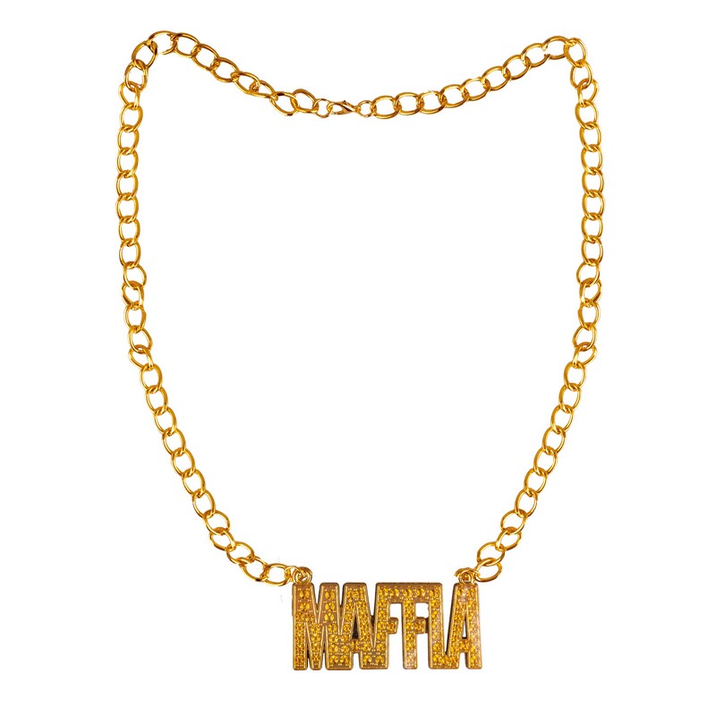Maffia Halskæde Guld (66 cm) | 20'erne Gangster Halskæder - Smykker - Temashop