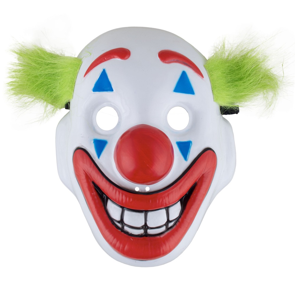 Hvid Klovnemaske | Klovn Maske - Hovedtilbehør - Temashop