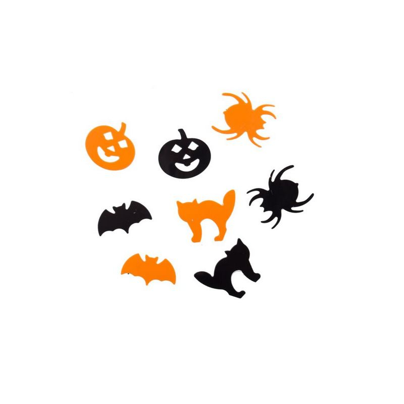 Halloween Konfetti Orange/Sort