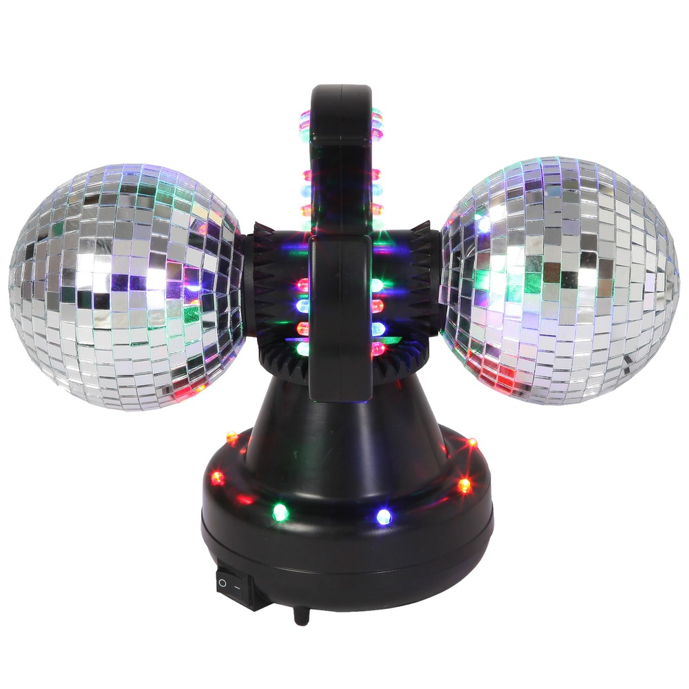 Roterende LED Diskokugle Lyseffekt - 1 stk (26 x 15,5 x 20 cm) | 70'erne Disco Lyseffekter - Temashop