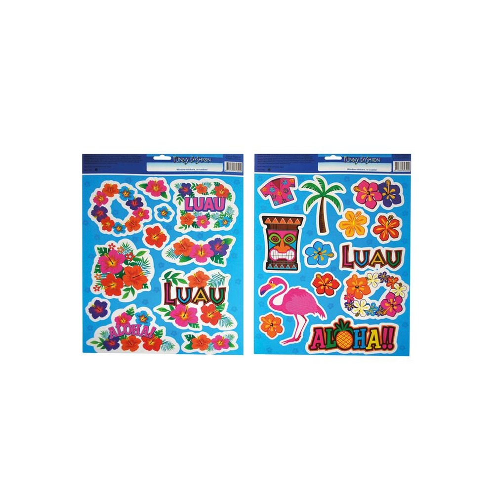 Hawaii Vinduesklistermærker - 2 stk | Hawaii Vinduespynt - Temashop