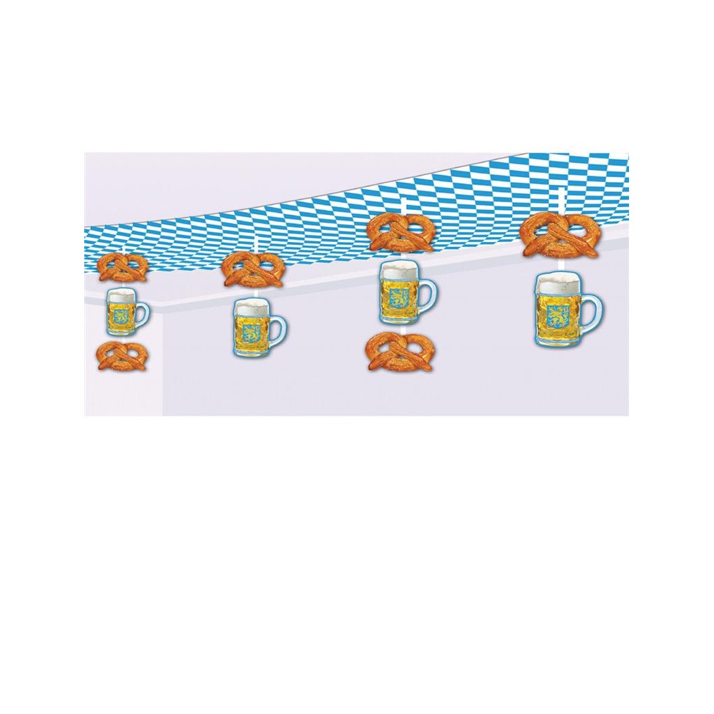 Oktoberfest Loftdekoration - 1 stk (245 cm) | Oktoberfest Hængedekoration - Temashop