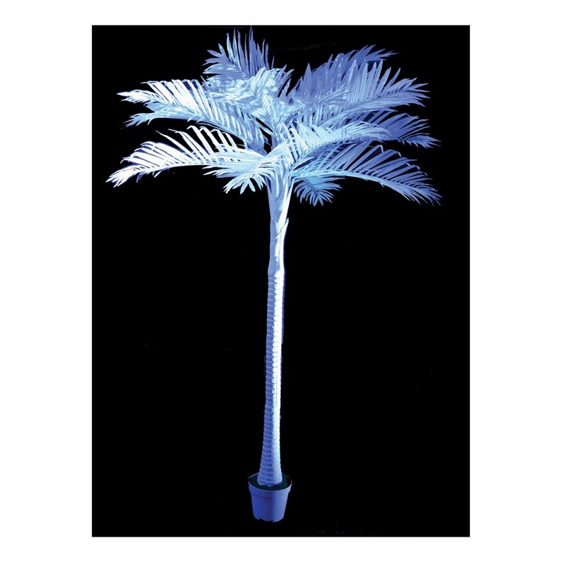 Kunstigt Kæmpe Palmetræ Hvid