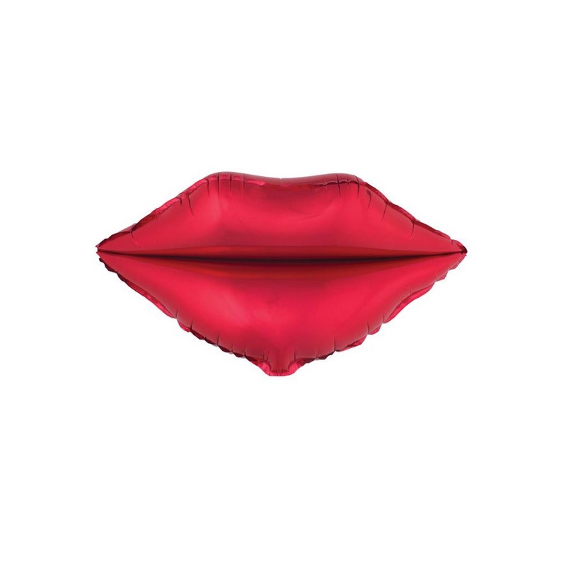 Læber Folieballon Rød - 1 stk (58 x 51 cm) | Valentinsdag Folieballoner - Temashop