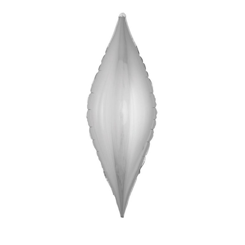 Ornament Folieballon Sølv - 1 stk (104 x 43 cm) | Julepynt Folieballoner - Temashop