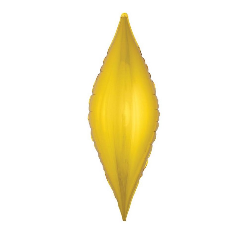 Ornament Folieballon Guld - 1 stk (104 x 43 cm) | Julepynt Folieballoner - Temashop