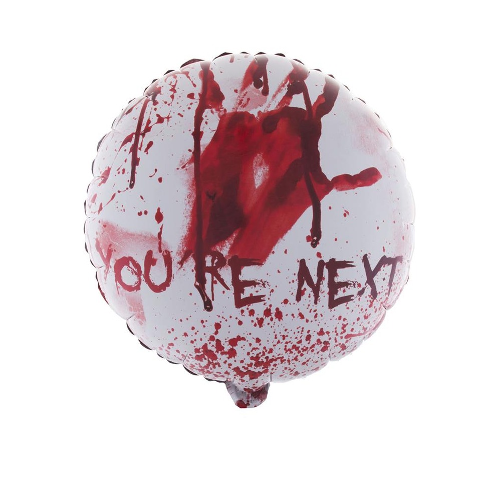 You're Next Folieballon - 1 stk (52,2 x 46 cm) | Blodstænk Folieballoner - Temashop