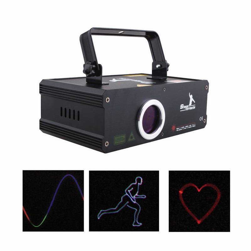 Laserprojektor RGB 400mW - 1 stk - Temashop