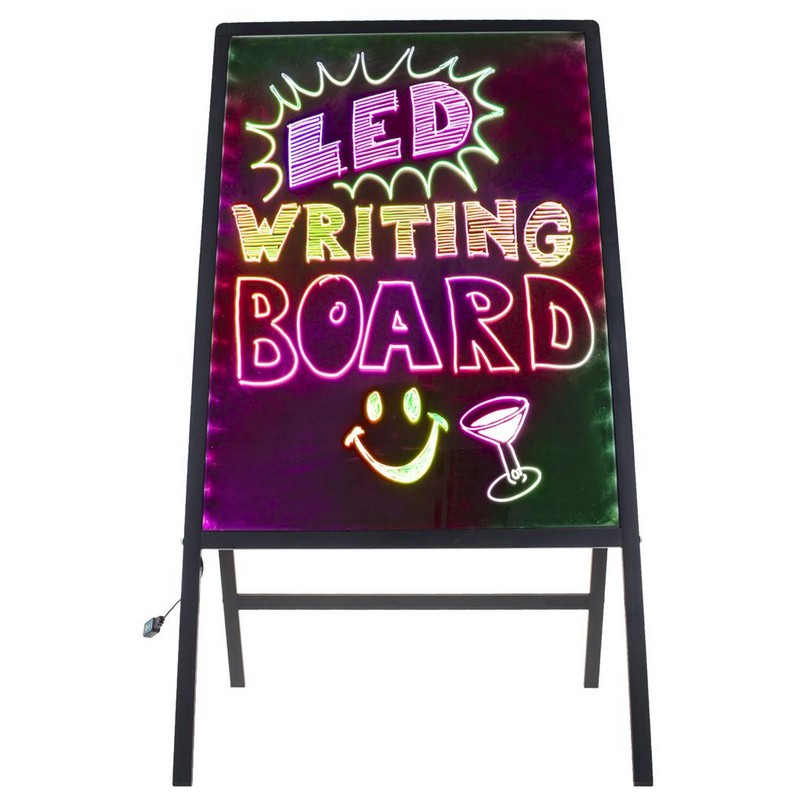 LED Skrivetavle 60x80 cm - 1 stk (60 x 80 cm) | UV / Neon Tavler - Temashop