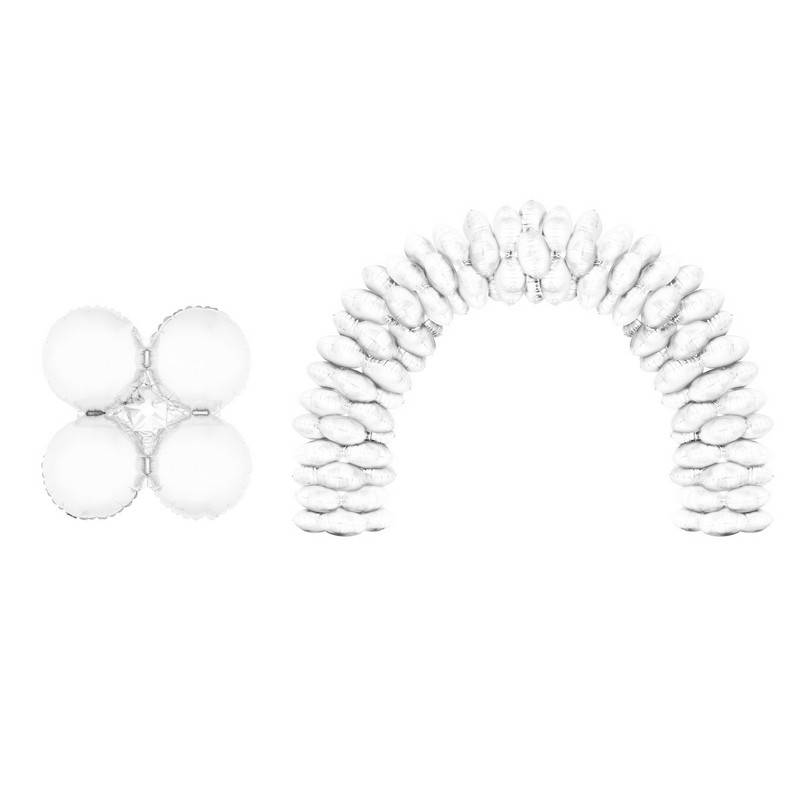 Folieballon Ballonbue Hvid