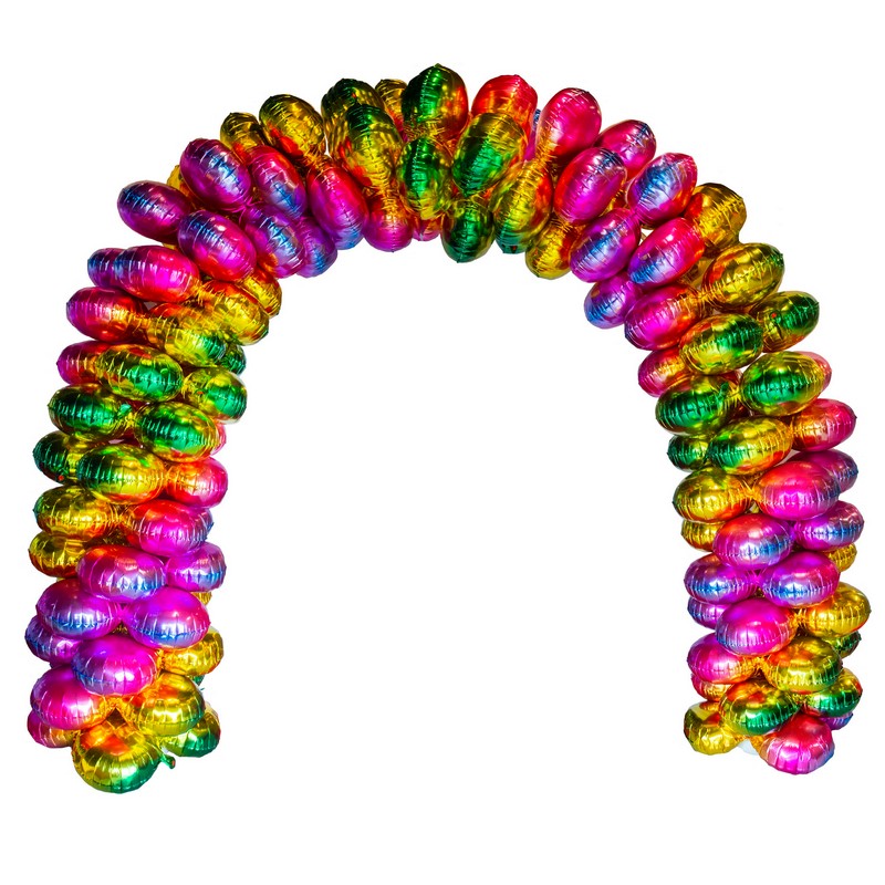 Folieballon Ballonbue Regnbue