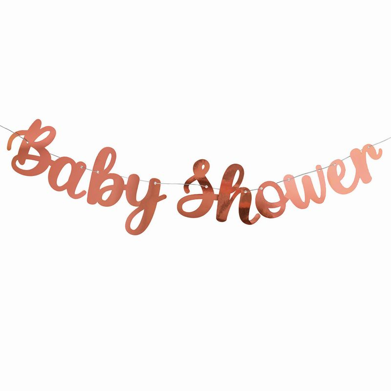 Babyshower Guirlande Rosaguld