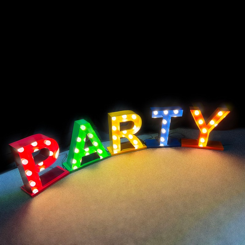 Party Lightbox Skilt - 1 stk (50 x 25 x 15 cm) - Temashop