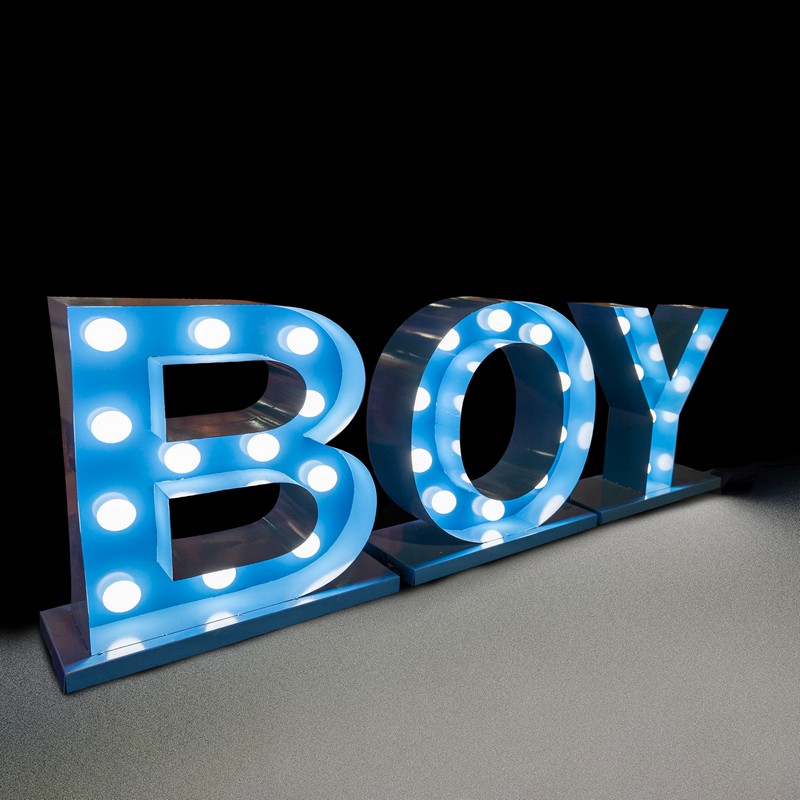 Boy Lightbox Skilt