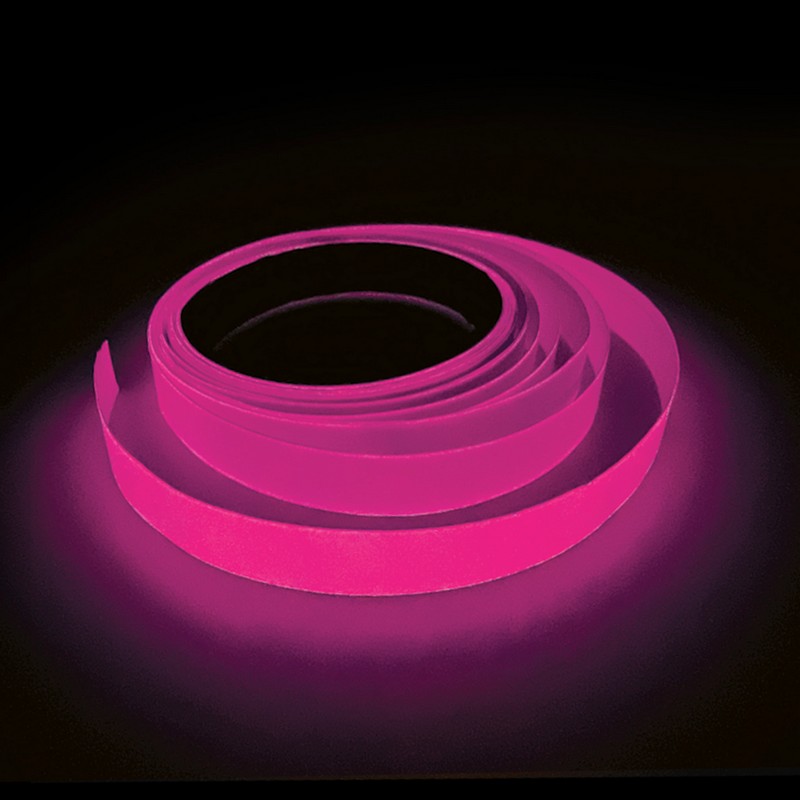 UV Tape Pink - 1 stk (1,5 cm x 500 cm) | Pink tema Lyskæde - Temashop