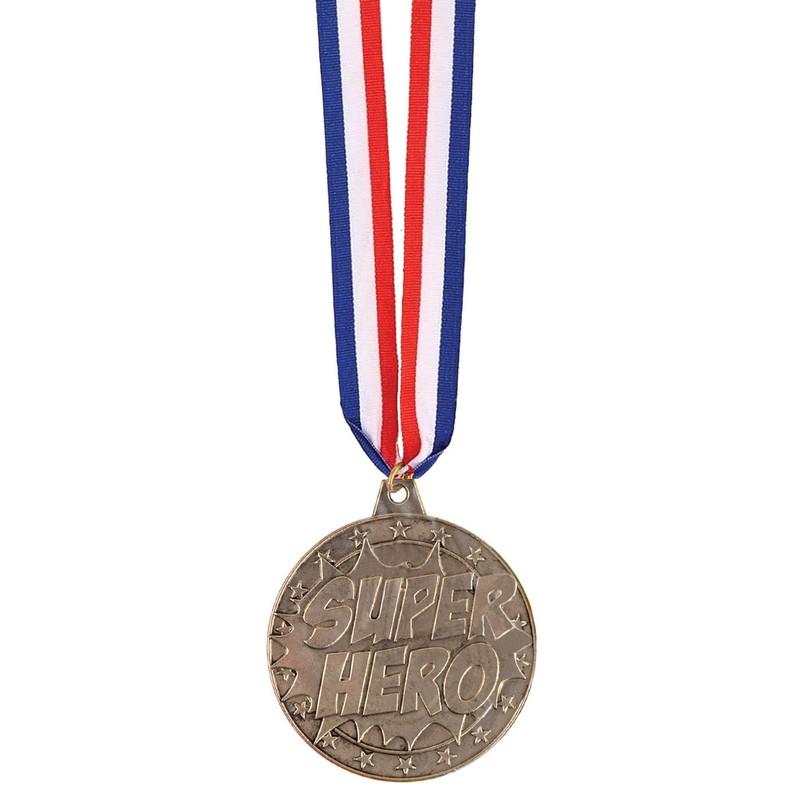Superhelt Medalje | Superhelt Diverse Trofæer / Medaljer - Festtilbehør - Temashop