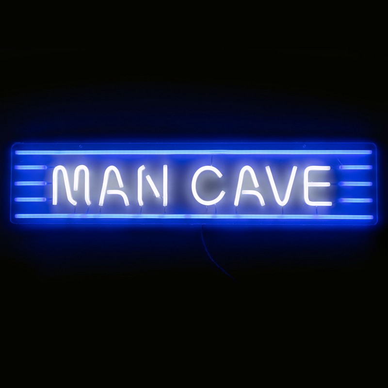 Man Cave Neonskilt - 1 stk (70 x 1,5 x 16 cm) - Temashop