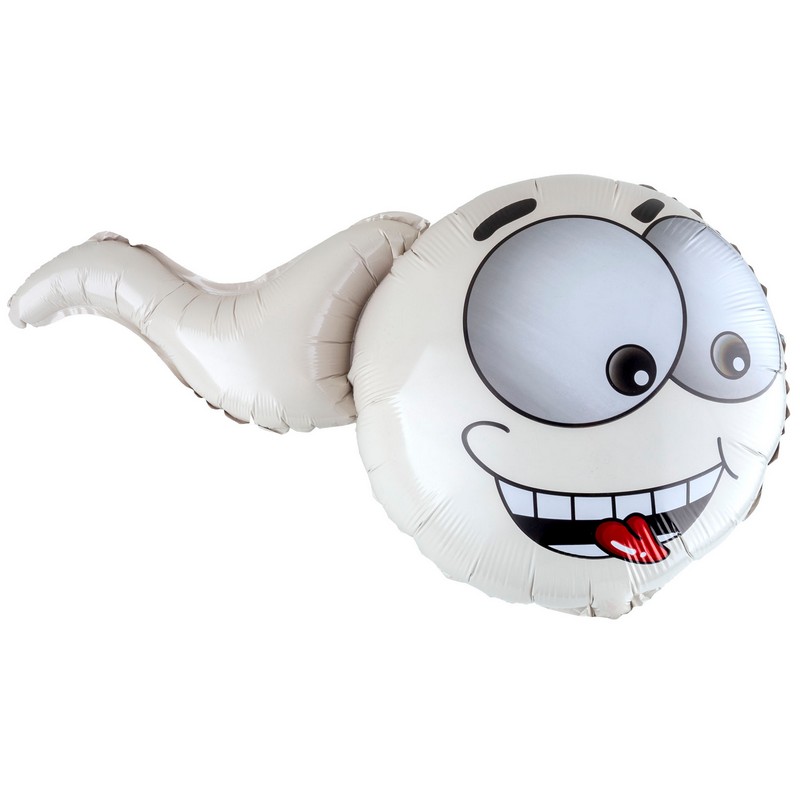 Sædcelle Folieballon - 1 stk (48 x 30 cm) - Temashop